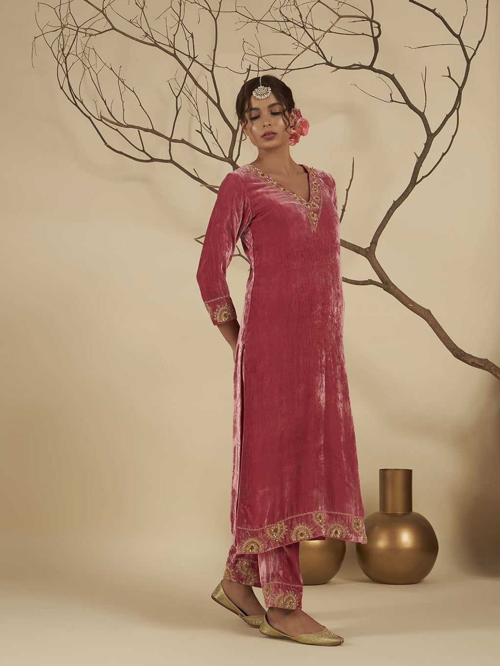 Rosella Velvet Suit Set