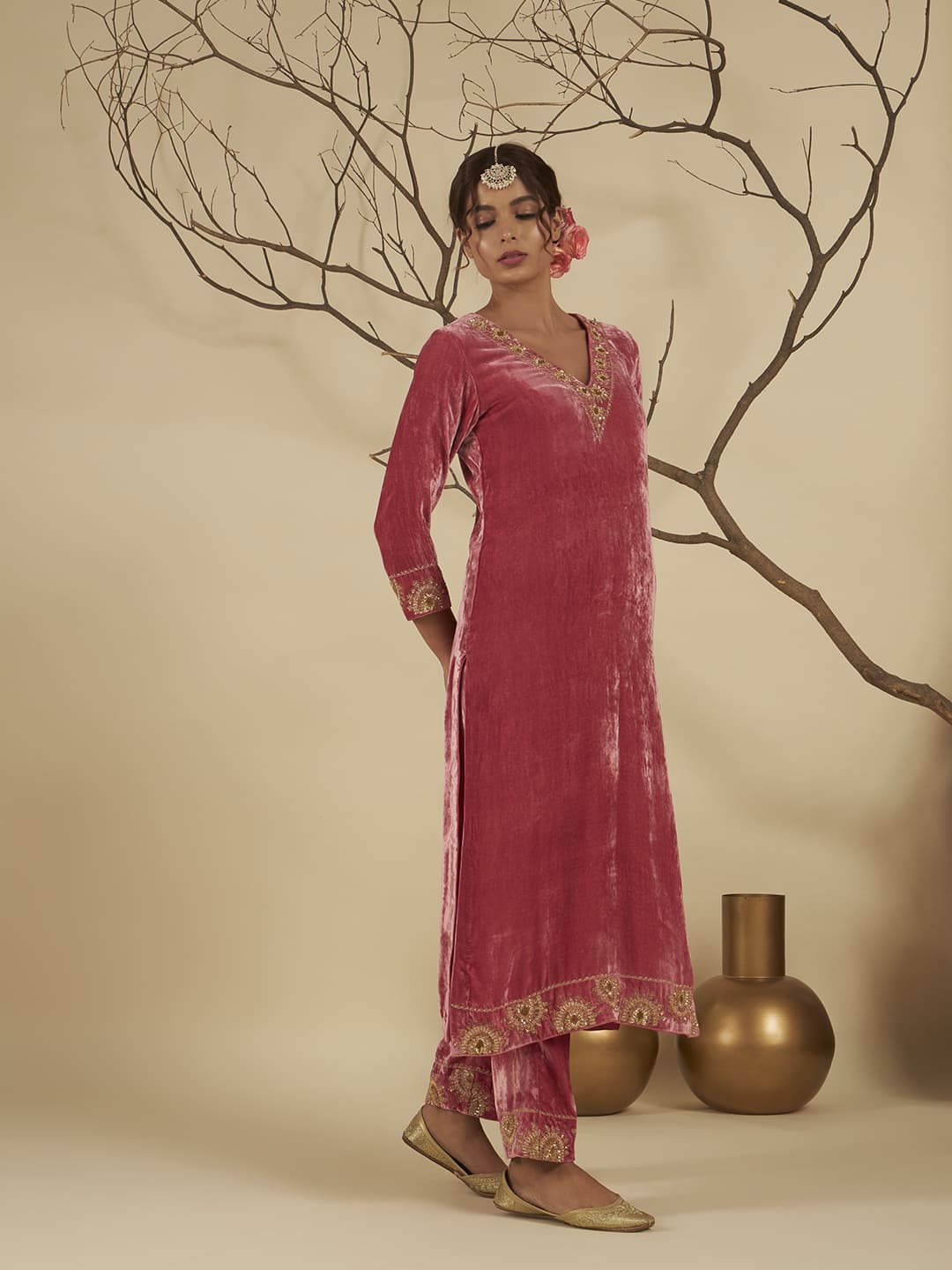 Rosella Velvet Suit Set