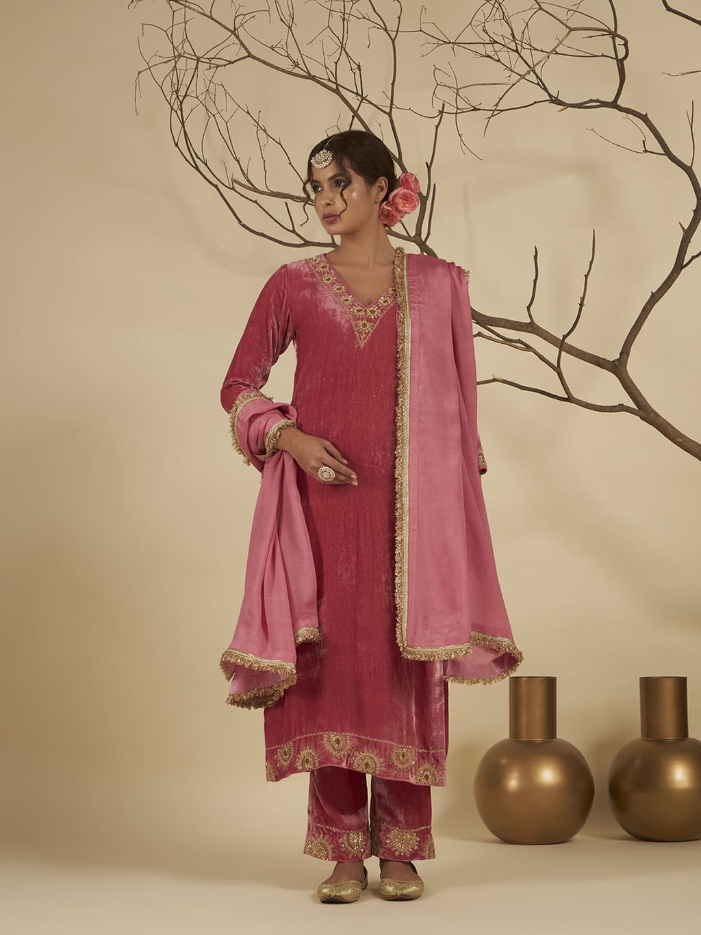 Rosella Velvet Suit Set