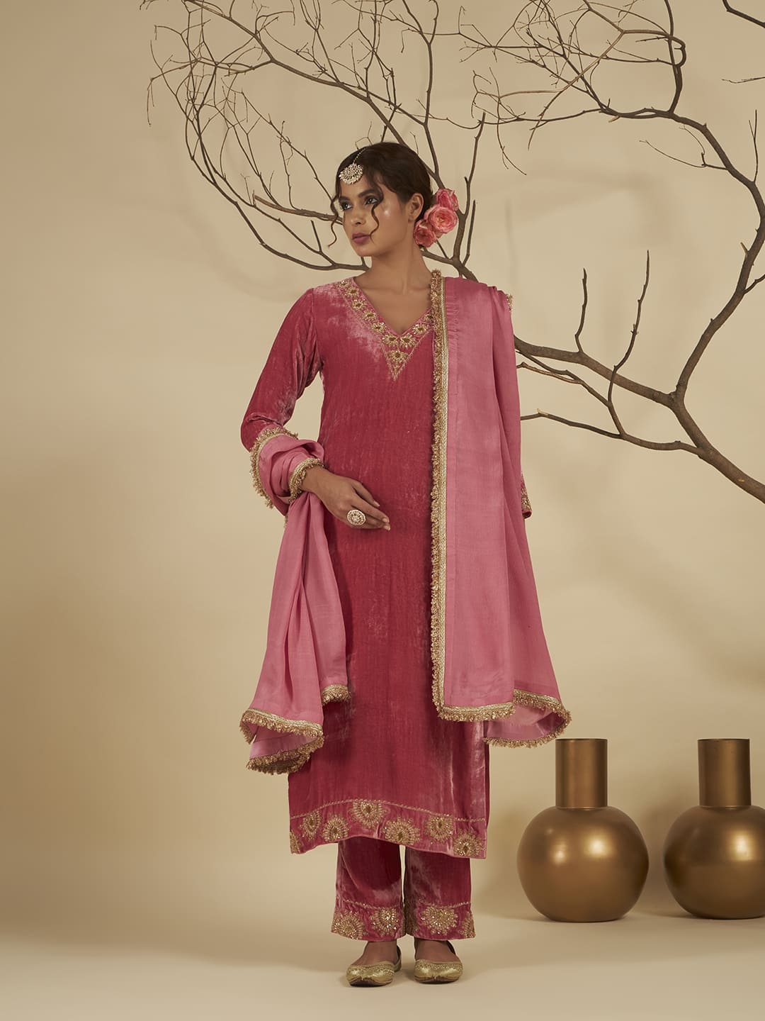 Rosella Velvet Suit Set