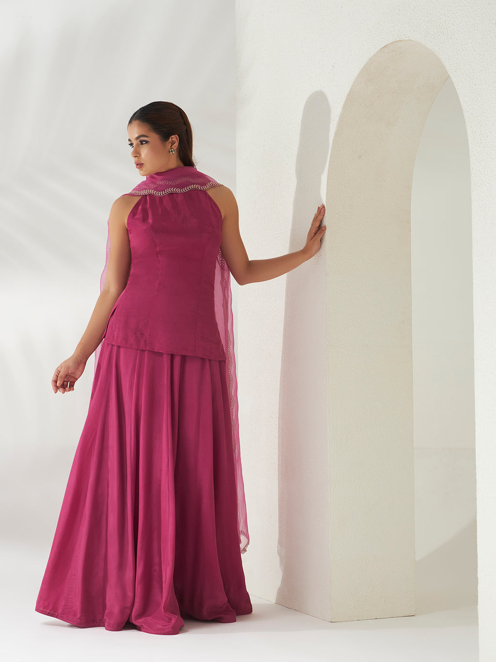 Rooh Gulabi Halter Suit Set