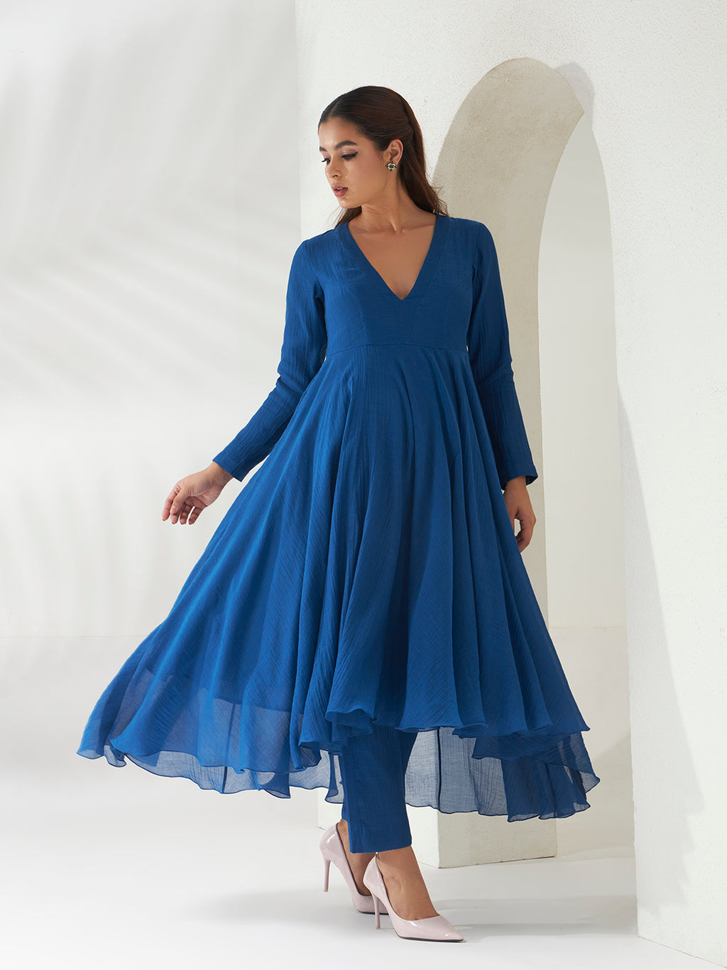 Neeli Raat Anarkali Set