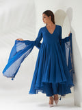 Neeli Raat Anarkali Set
