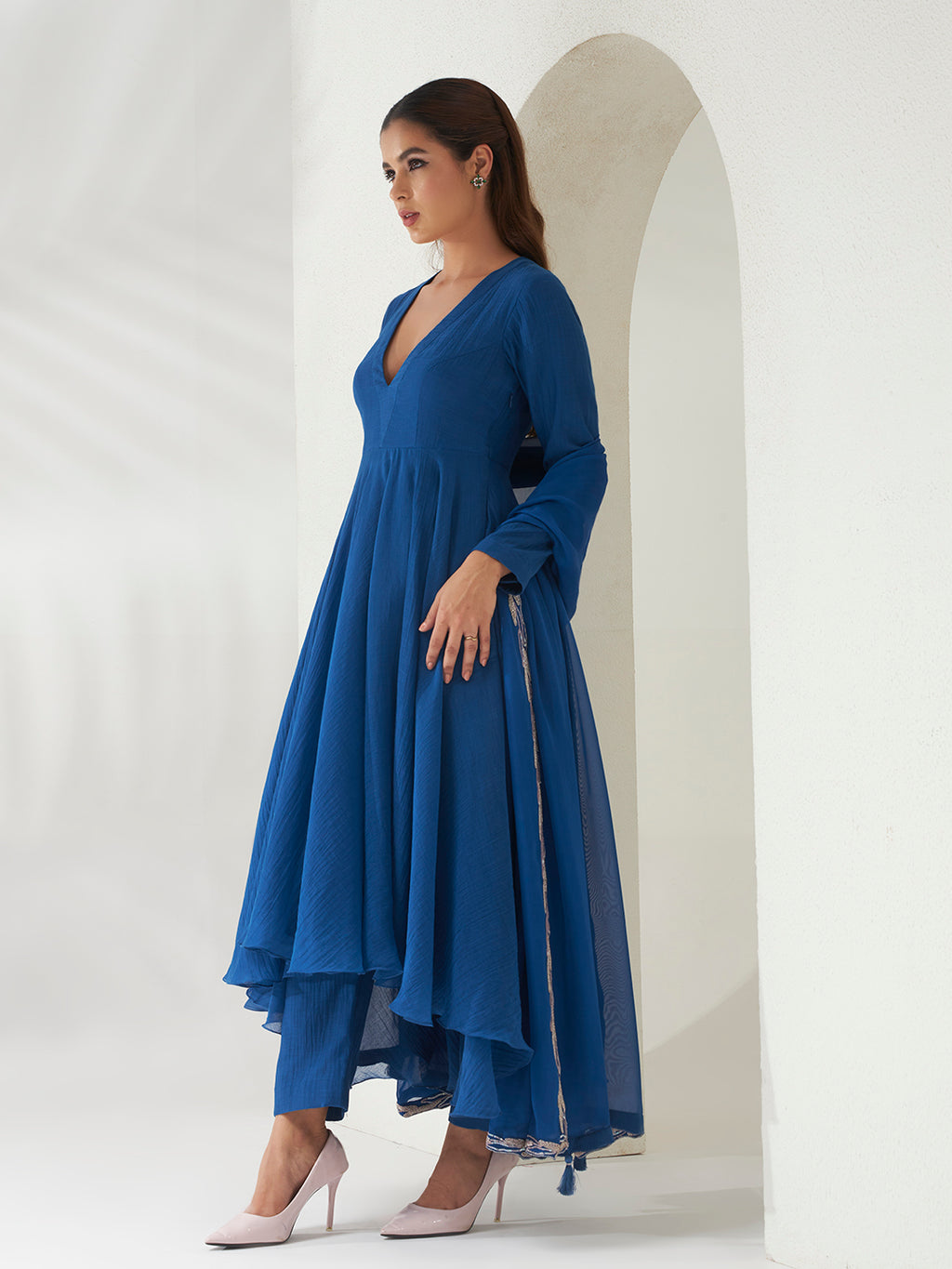 Neeli Raat Anarkali Set