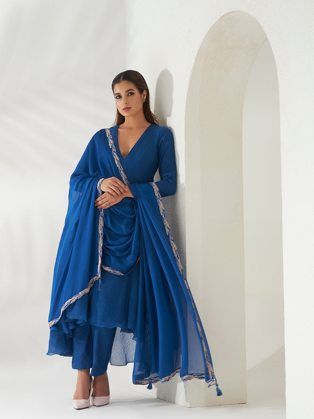 Neeli Raat Anarkali Set