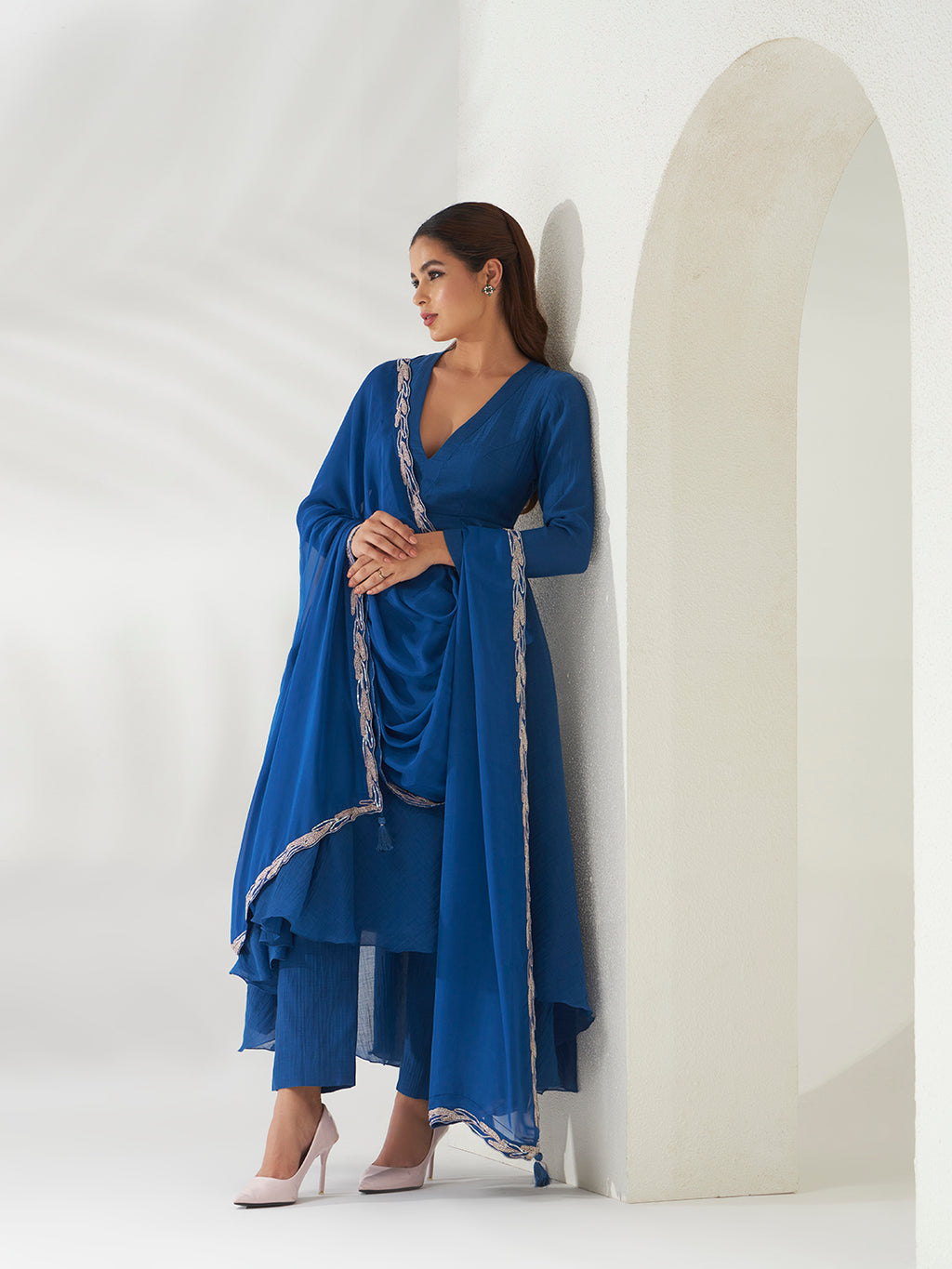 Neeli Raat Anarkali Set