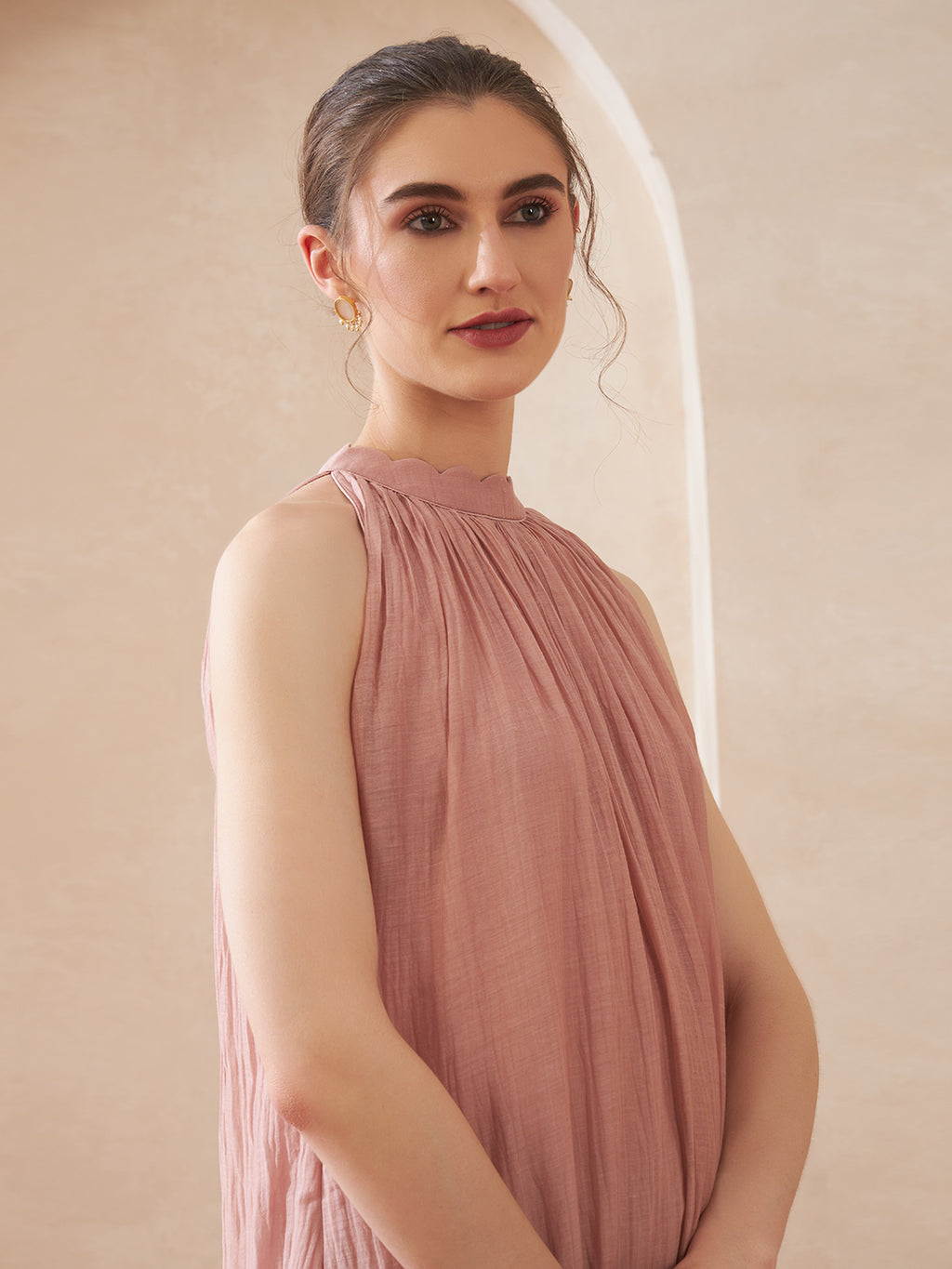Dust Rose Hi-Low Suit Set