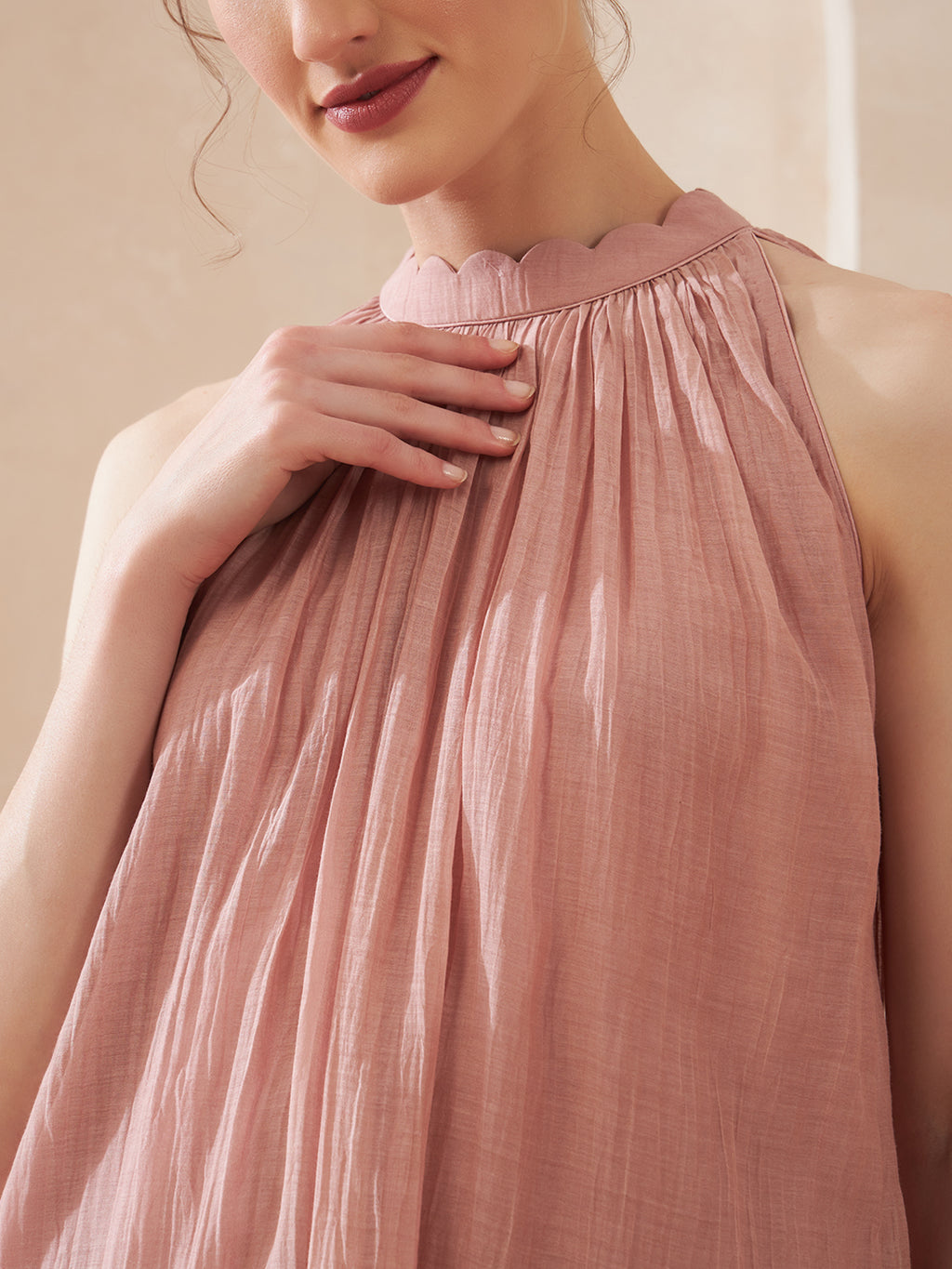 Dust Rose Hi-Low Suit Set