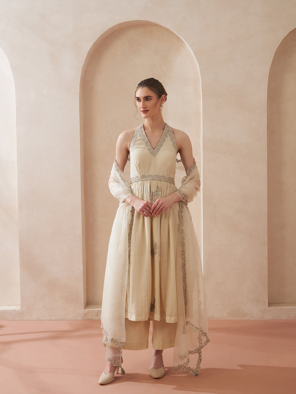 Ivory Sage Suit Set