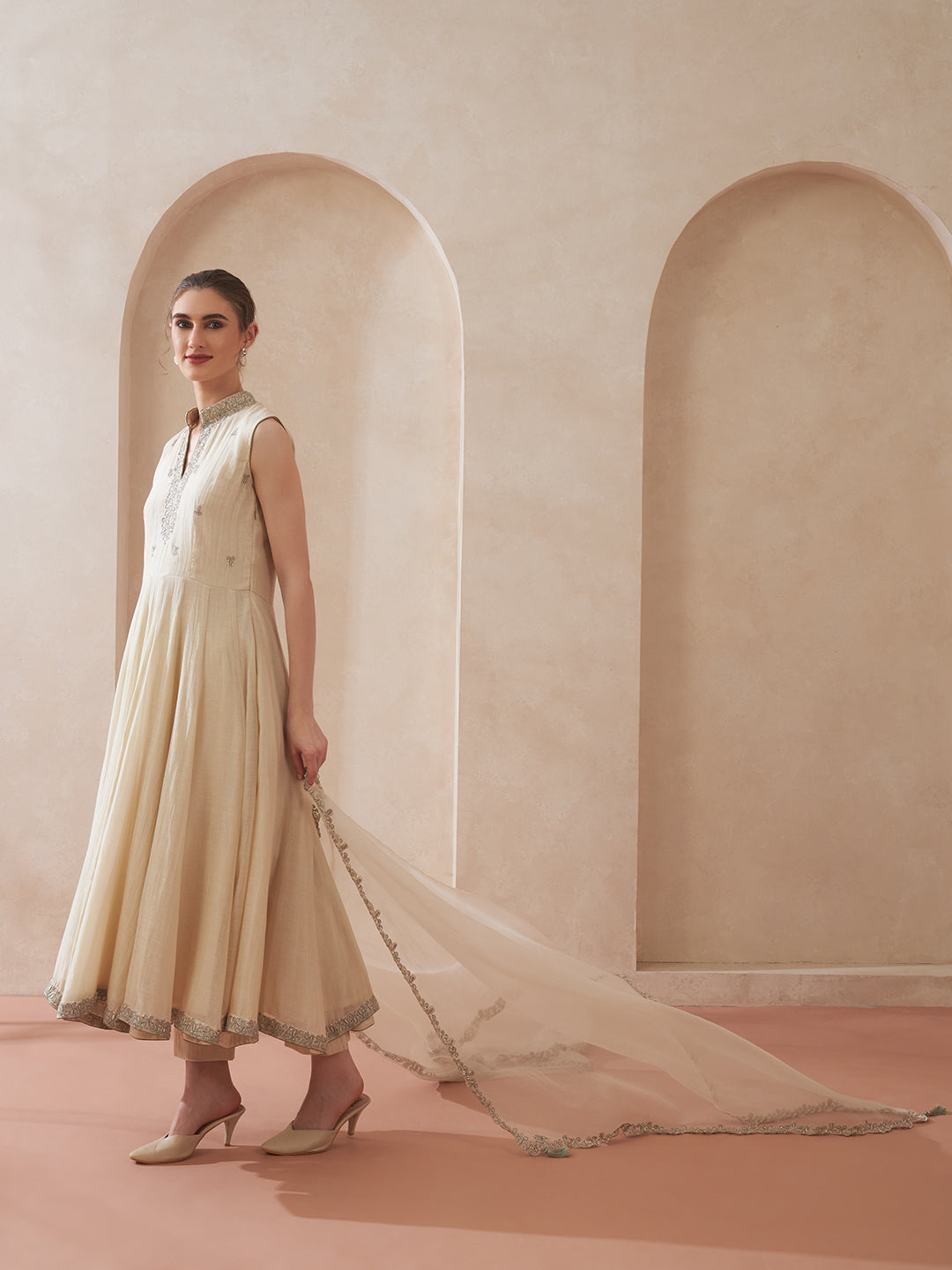 Ivory Sage A-Line Suit Set