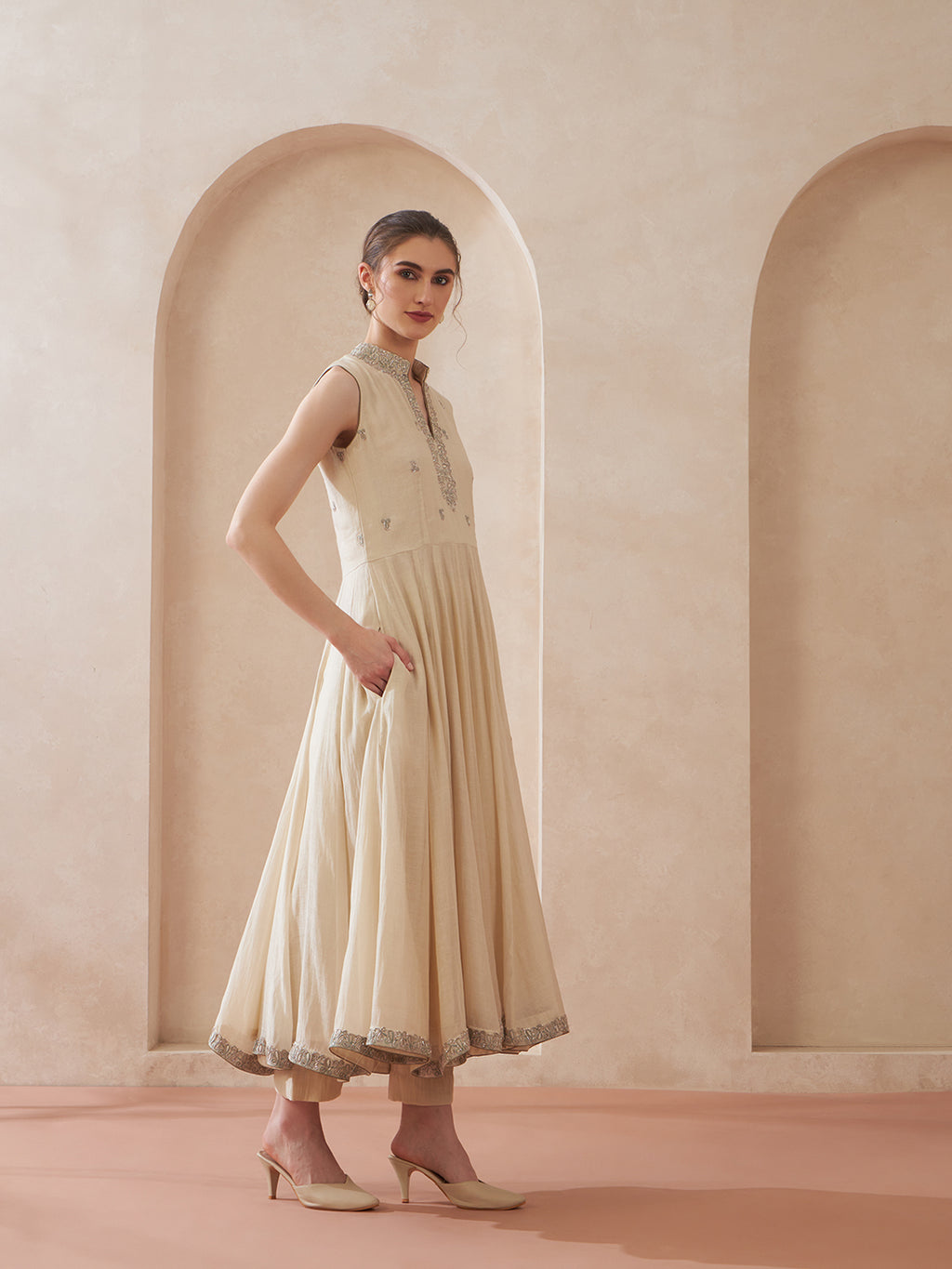 Ivory Sage A-Line Suit Set