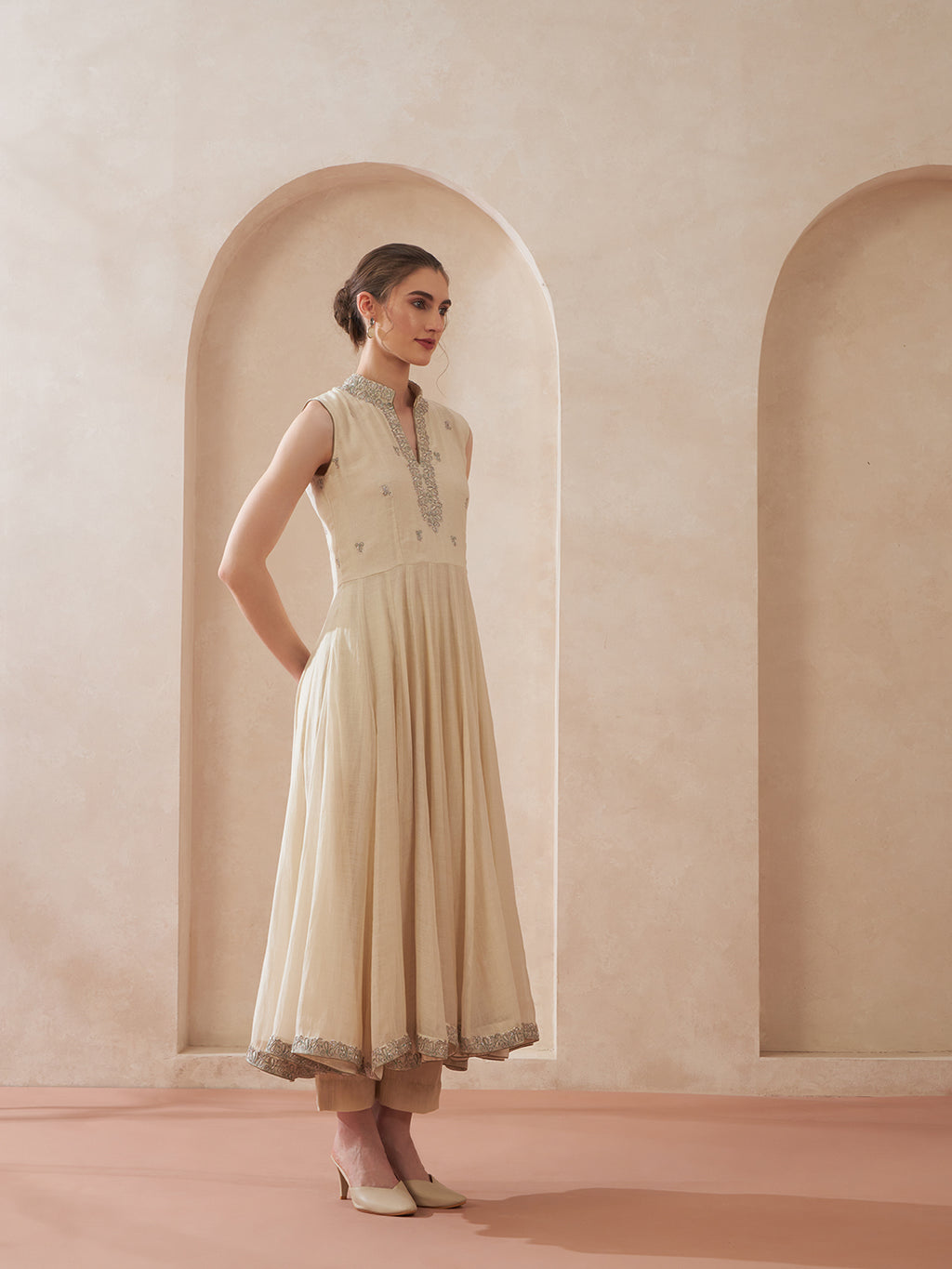 Ivory Sage A-Line Suit Set