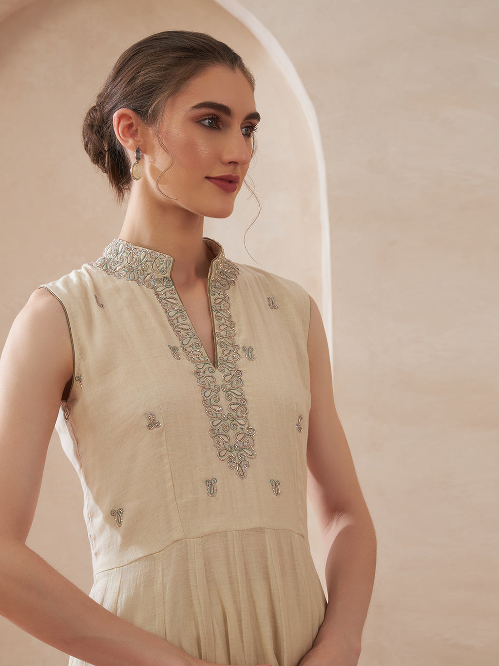 Ivory Sage A-Line Suit Set