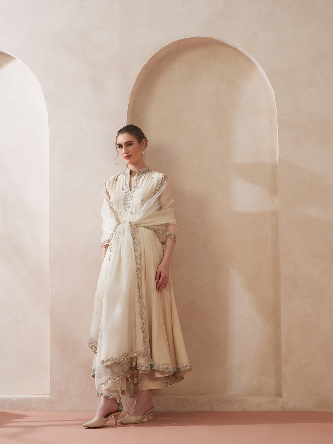Ivory Sage A-Line Suit Set