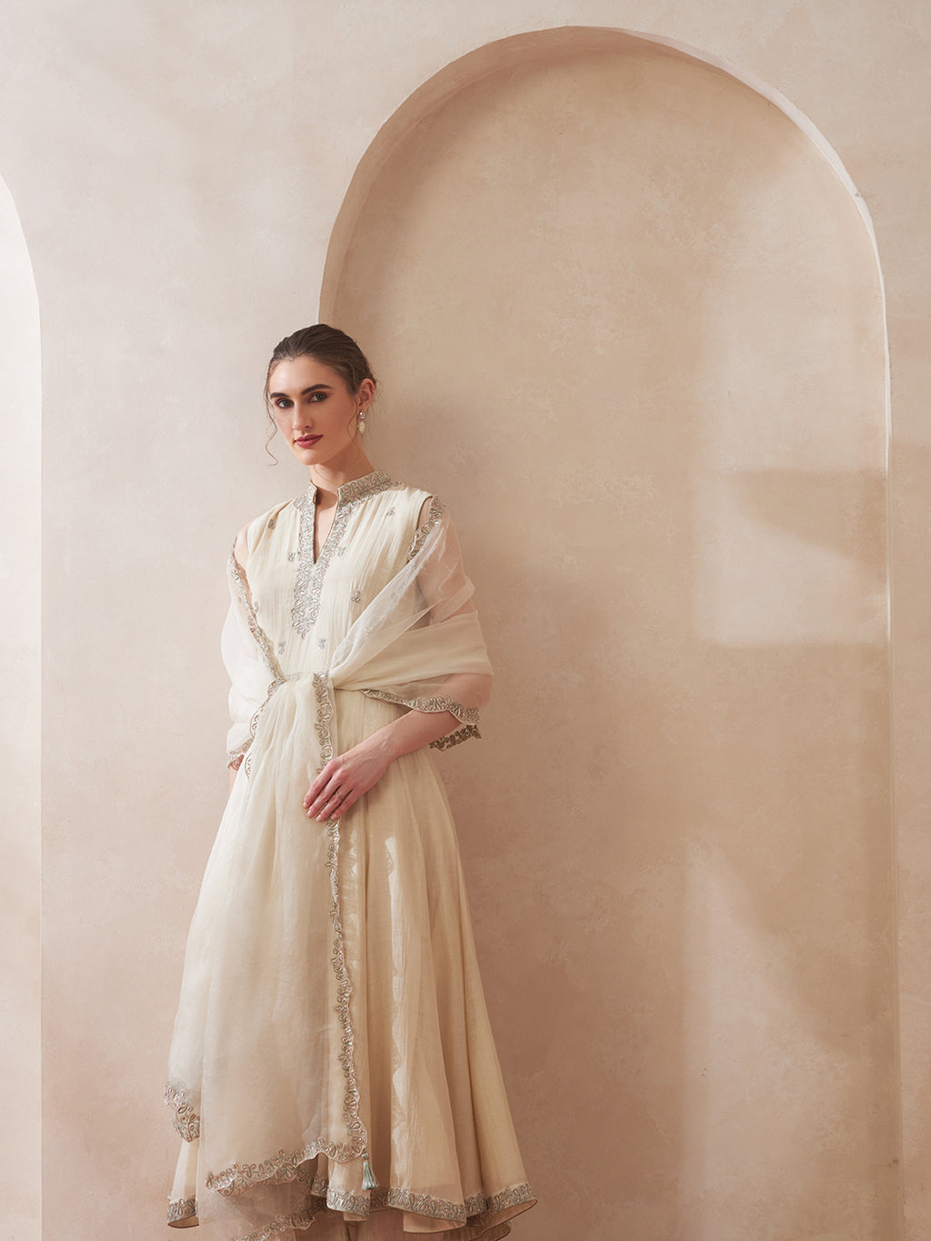 Ivory Sage A-Line Suit Set