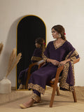 Plum Dupatta