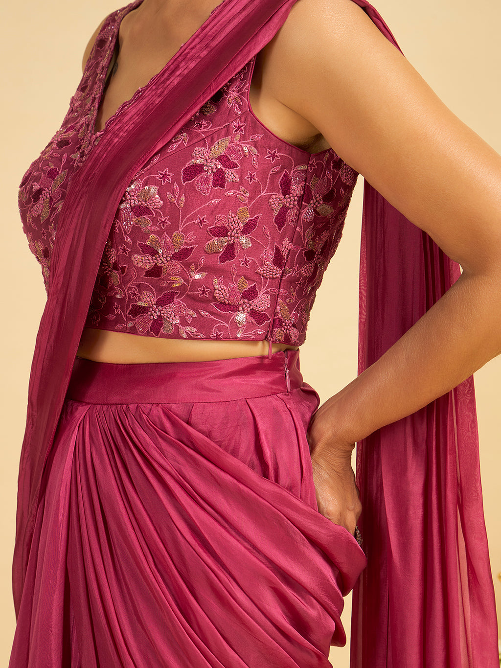 Gulbadan Pre Draped Saree