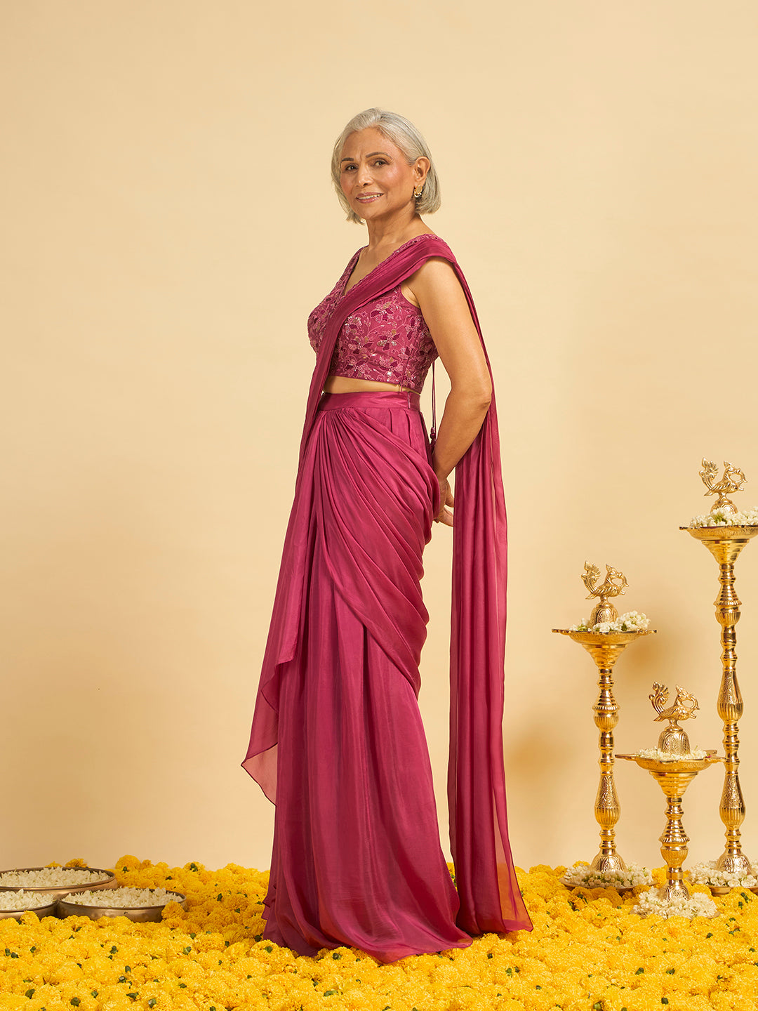 Gulbadan Pre Draped Saree