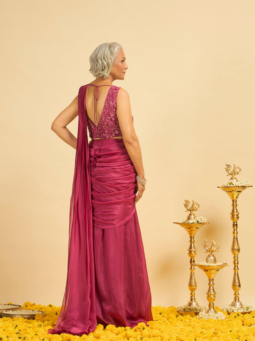 Gulbadan Pre Draped Saree