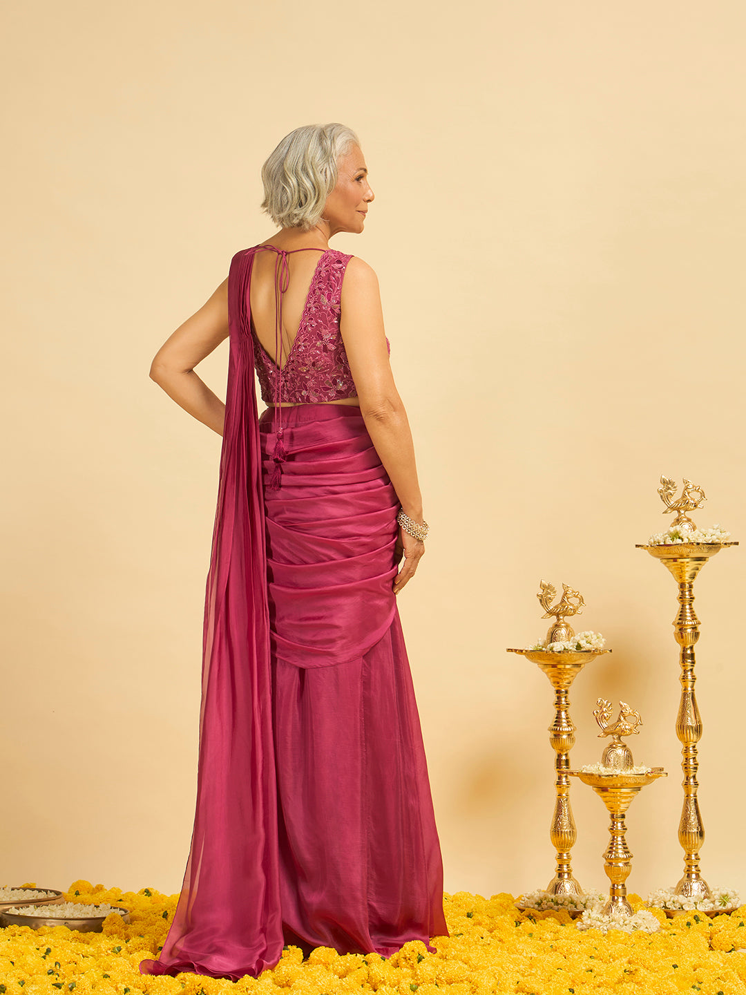 Gulbadan Pre Draped Saree