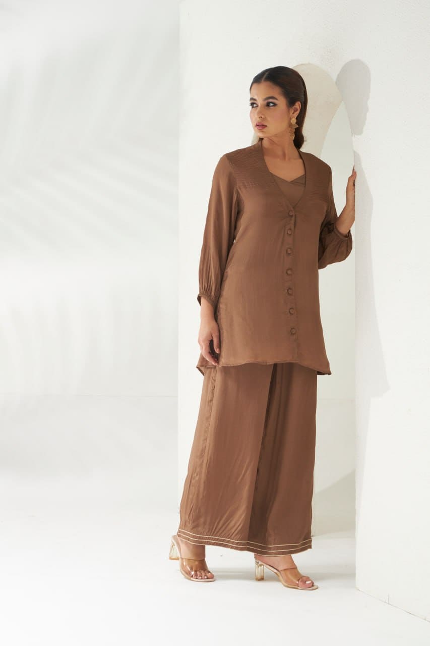 Bronze Bloom Co-ord Set