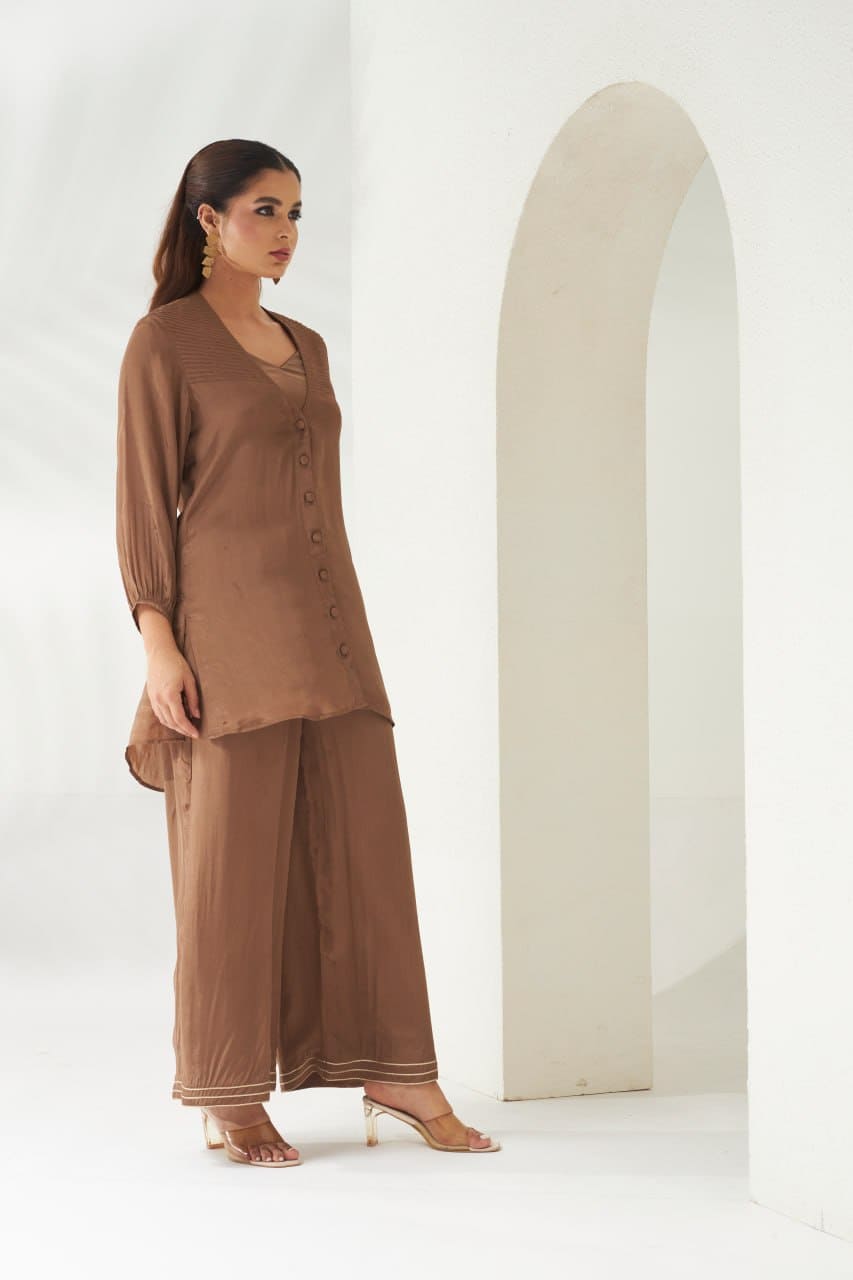 Bronze Bloom Co-ord Set
