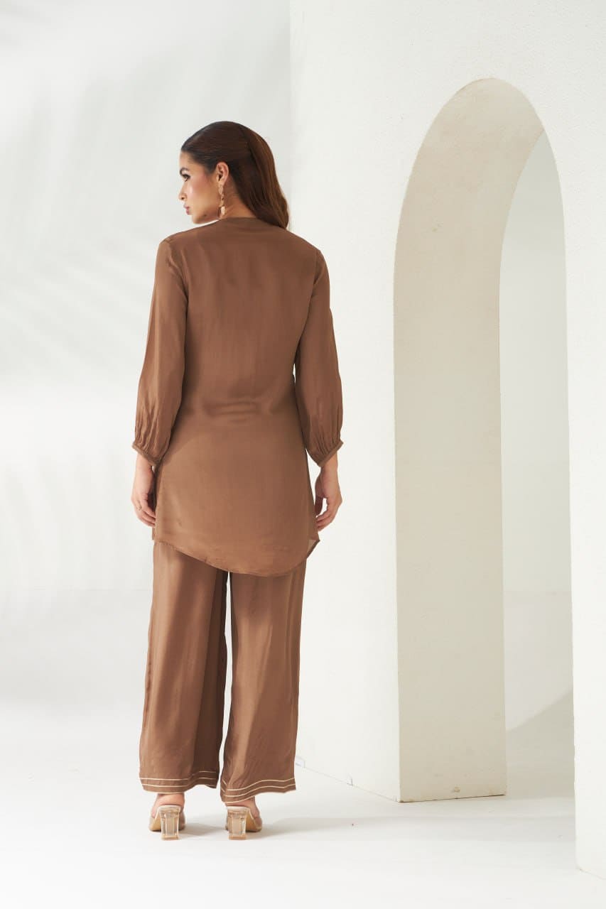 Bronze Bloom Co-ord Set