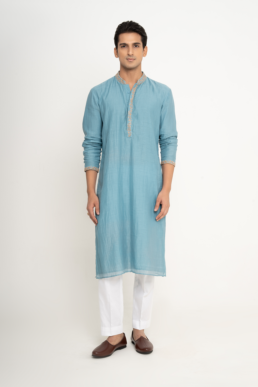 Hazy Blue Men's Kurta