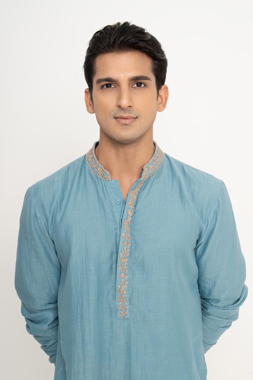 Hazy Blue Men's Kurta