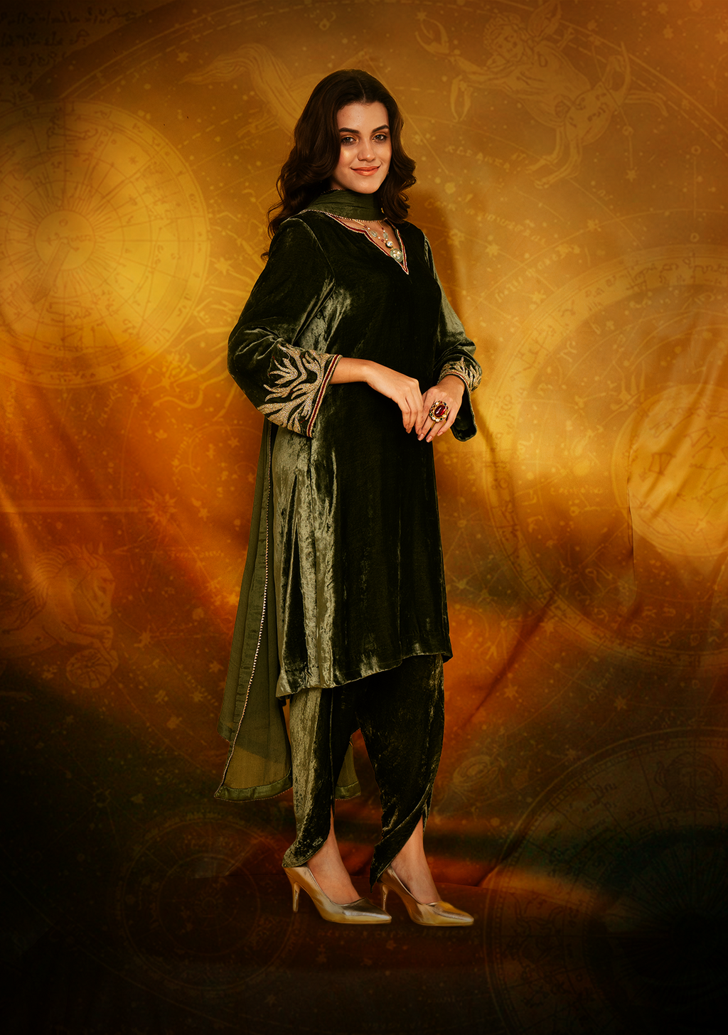 Pisces Kurta Set with Dupatta