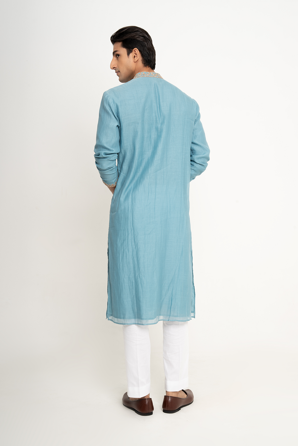 Hazy Blue Men's Kurta