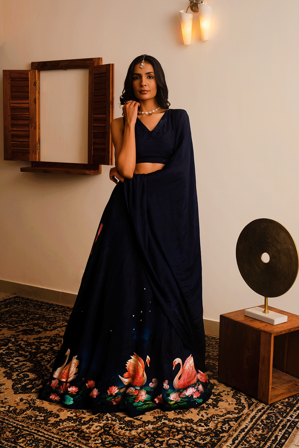 Swan Lehenga