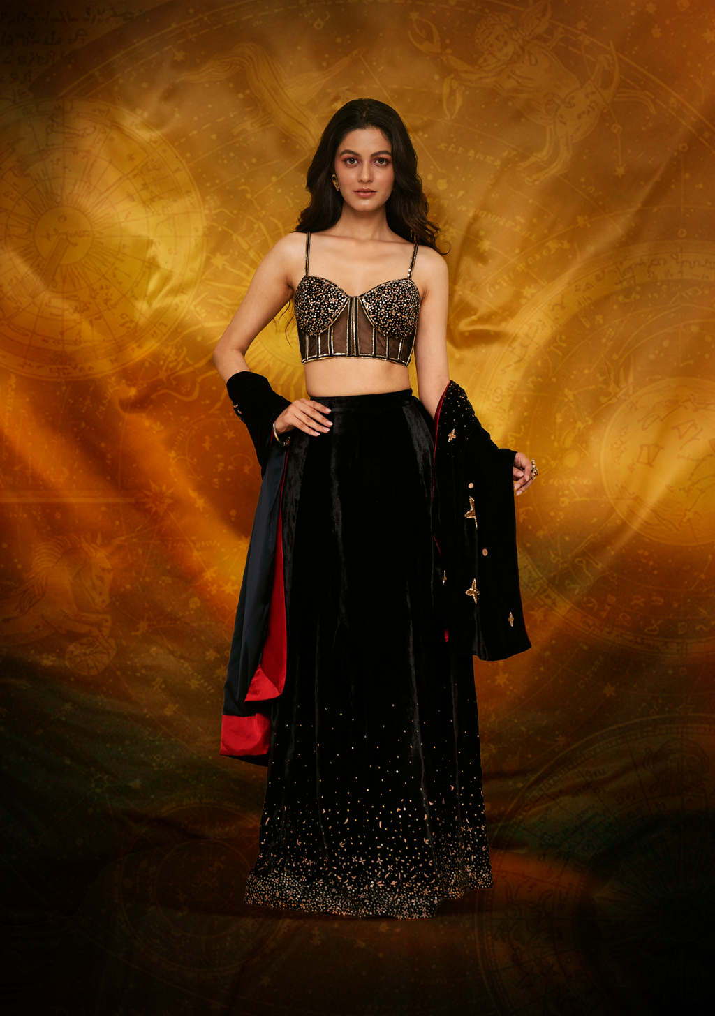 Taurus Lehenga Set with Dupatta