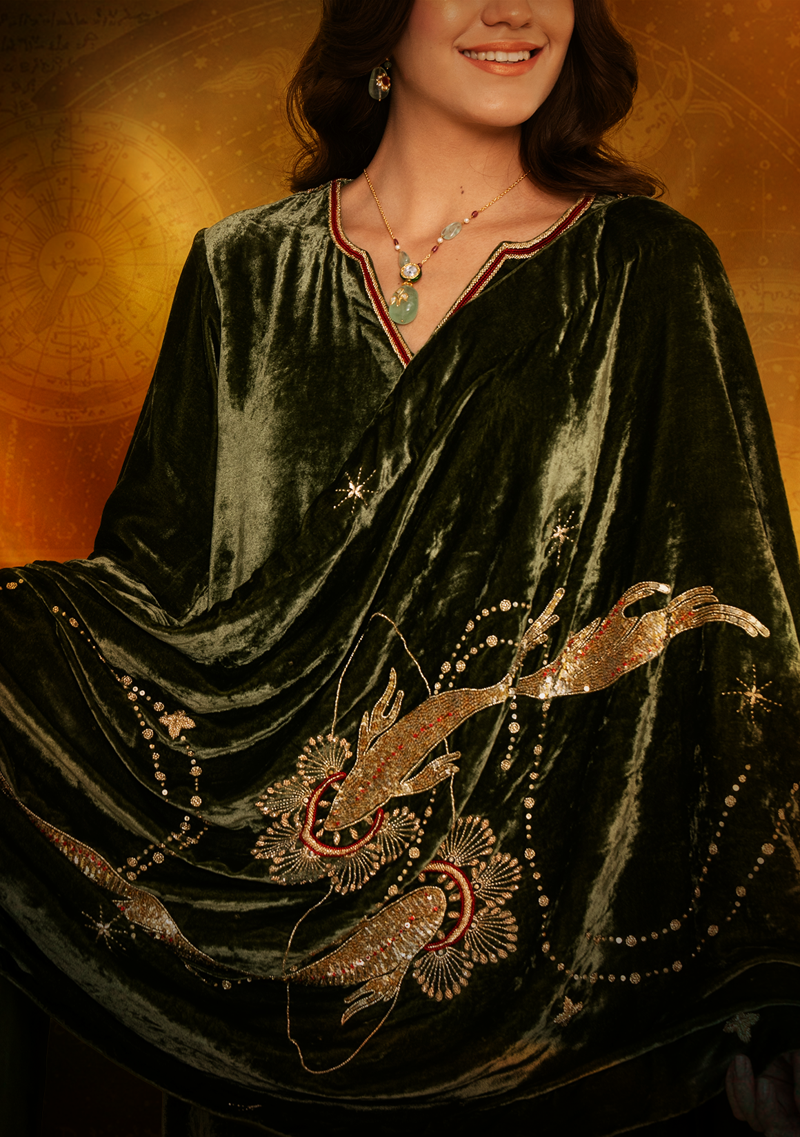 Pisces Kurta Set with Dupatta