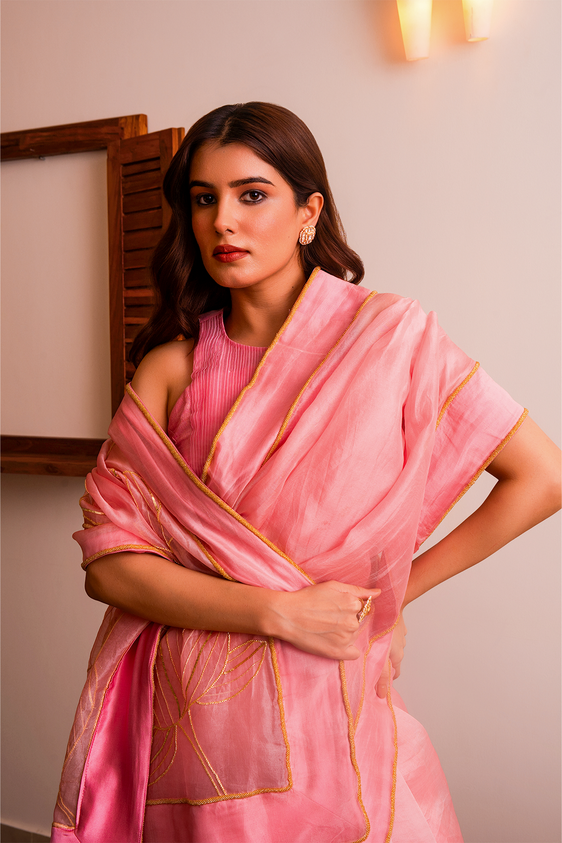 Blush Saree