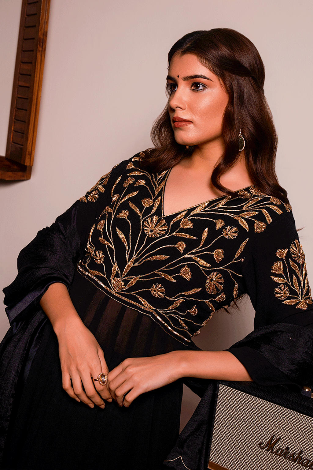 Noir Anarkali Suit Set