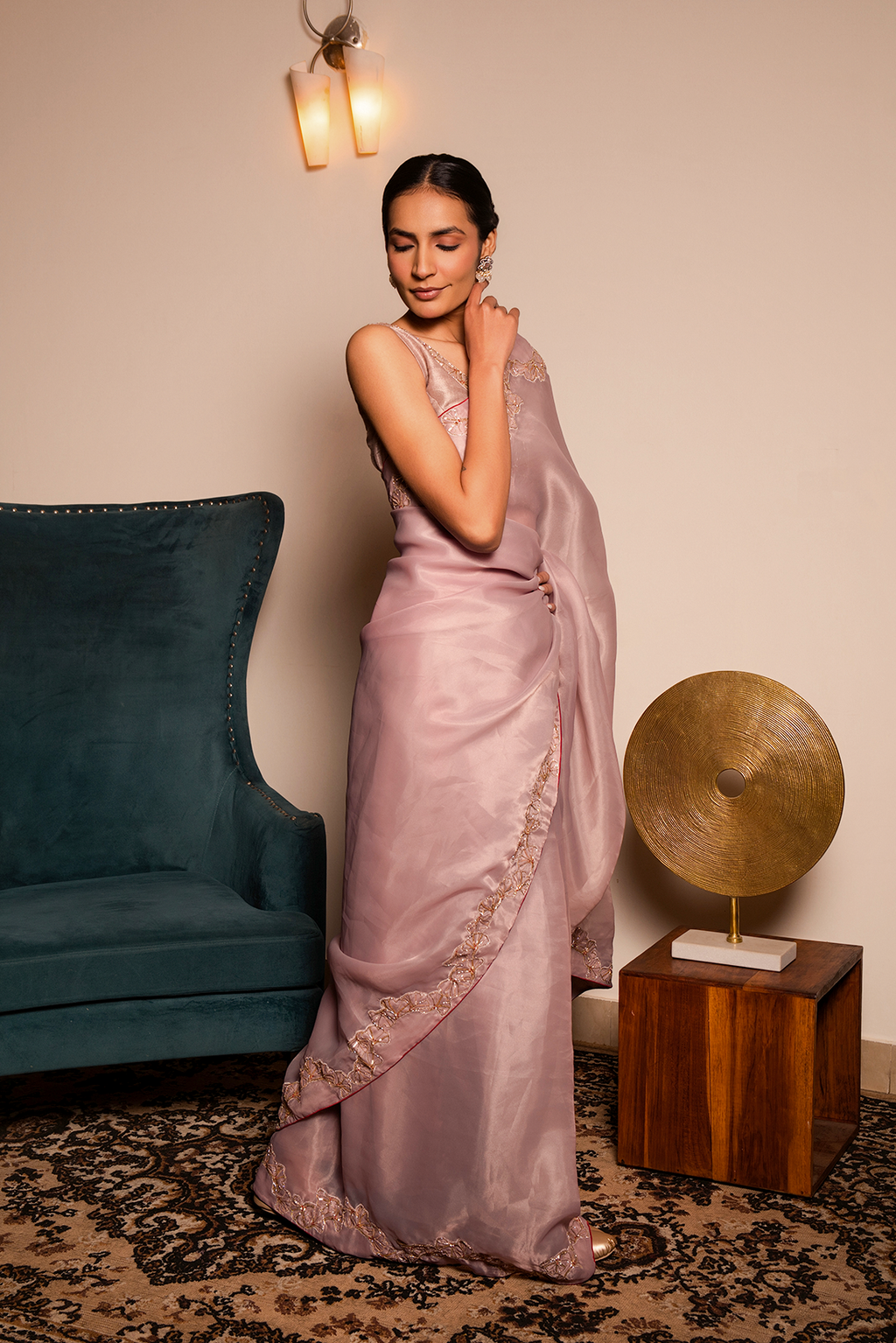 Taupe Glass Tissue