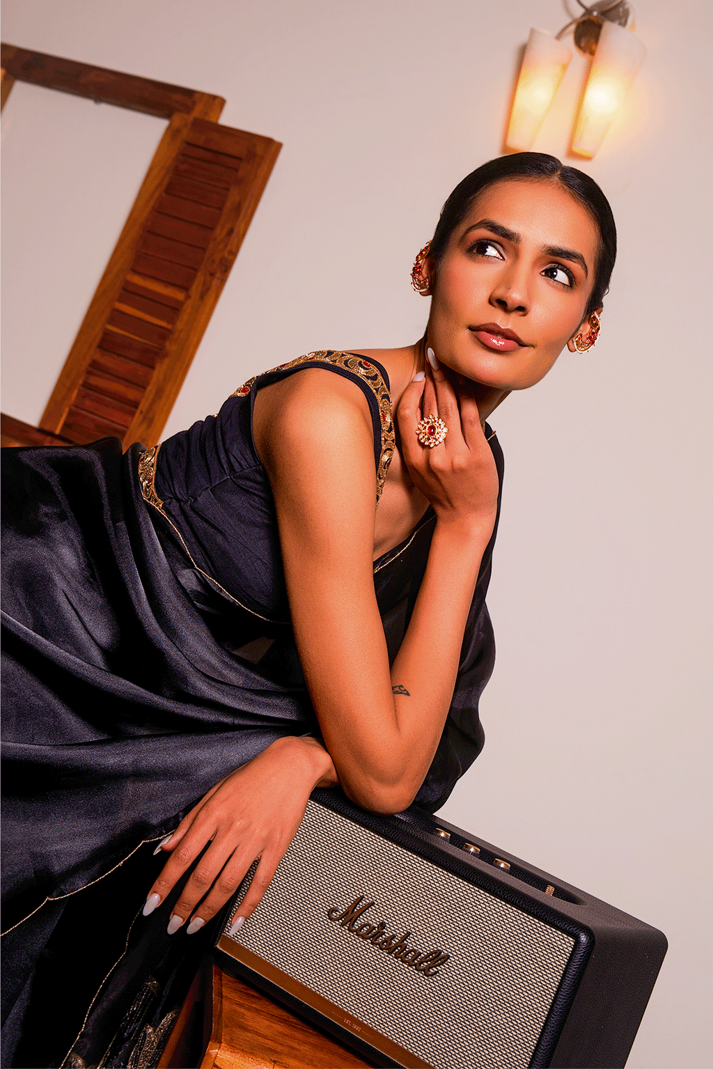 Noir Saree