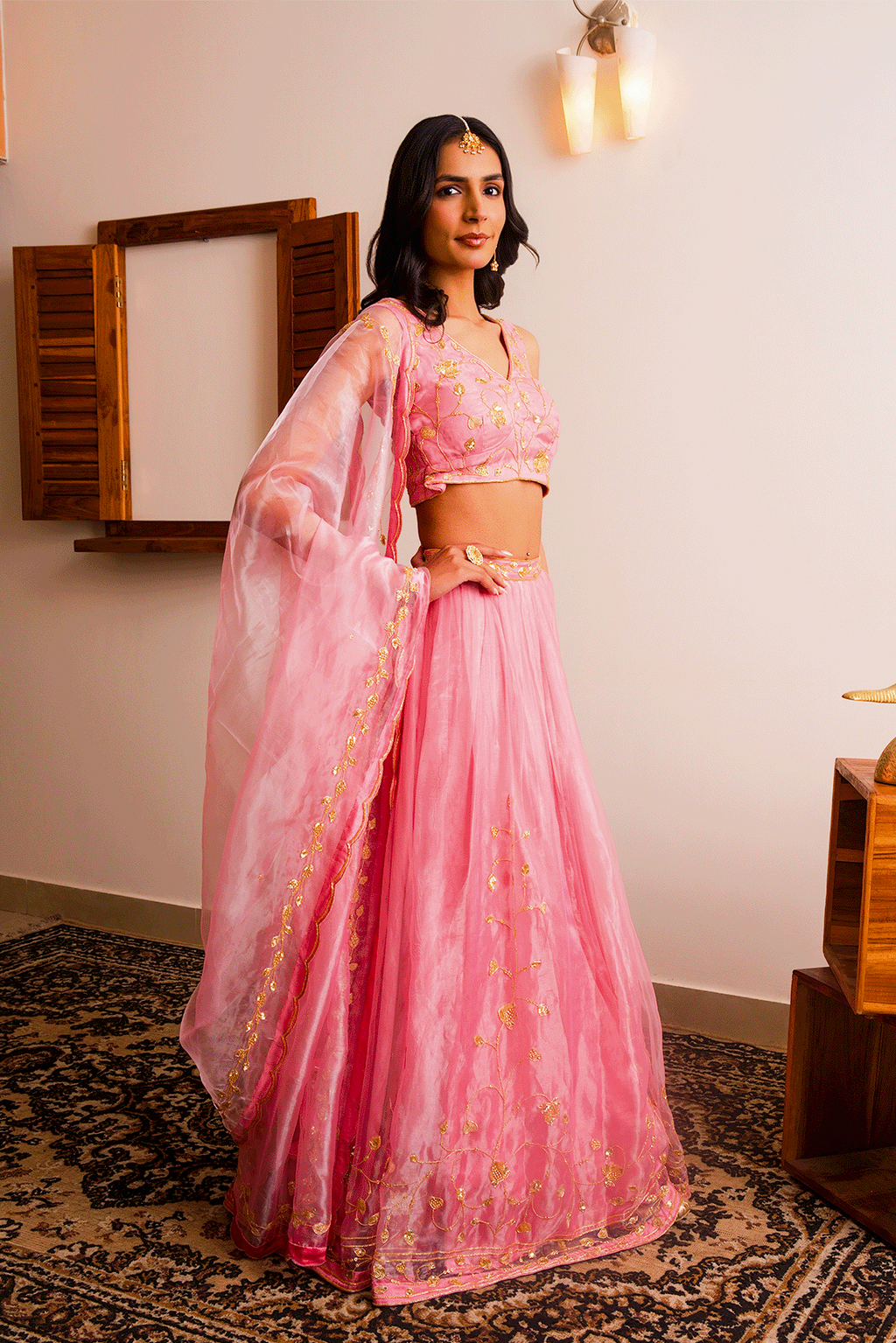 Blush Lehanga Set