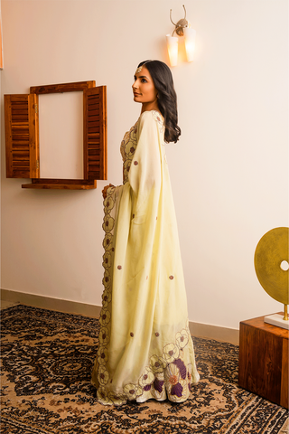 Rich Green Velvet Lahenga Set