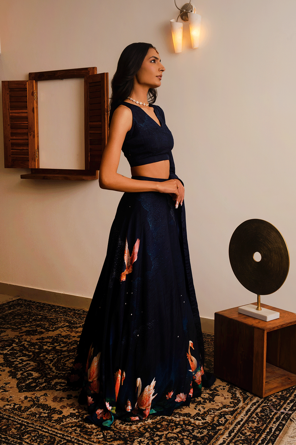 Swan Lehenga
