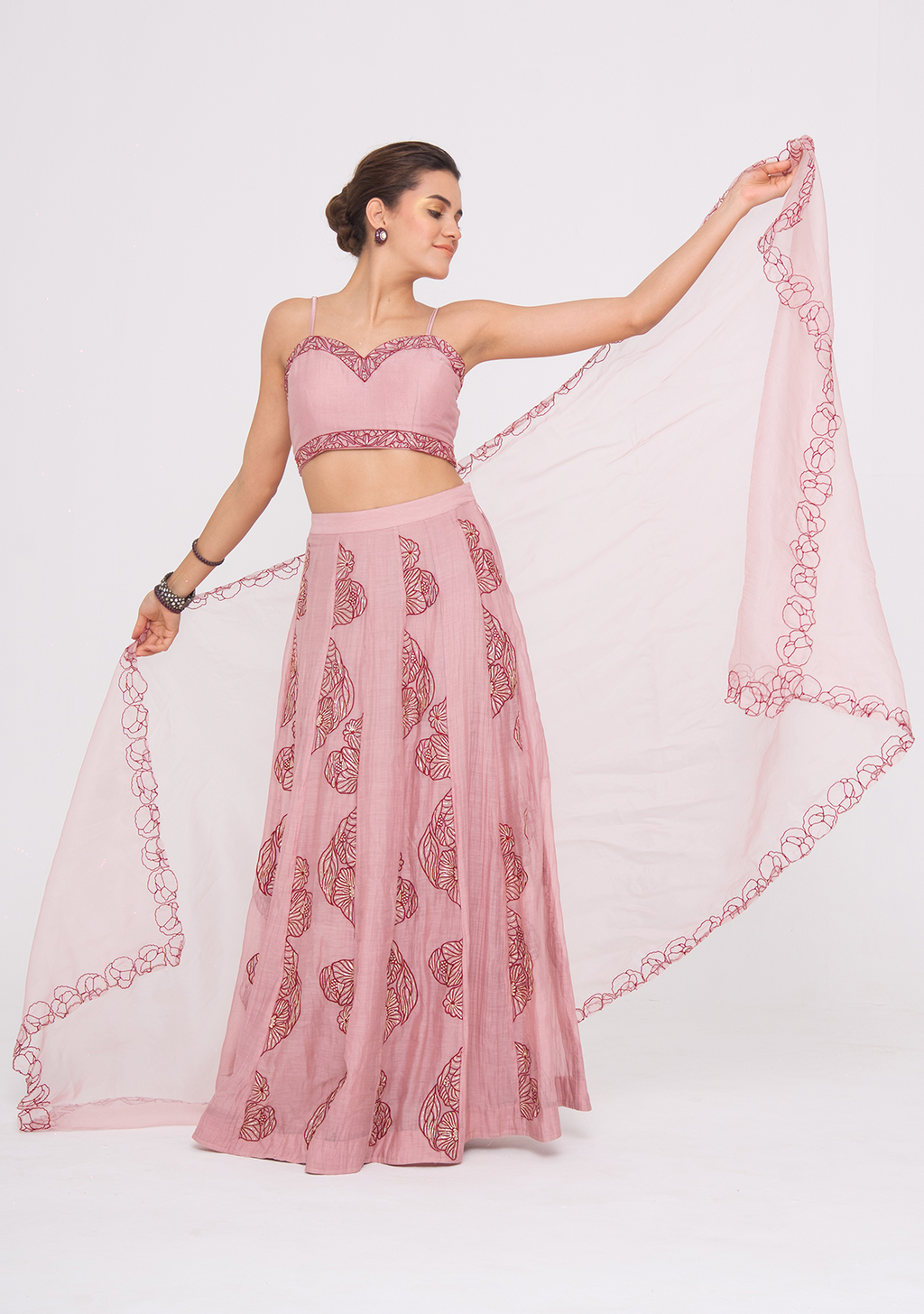 Raas Lahenga Pink