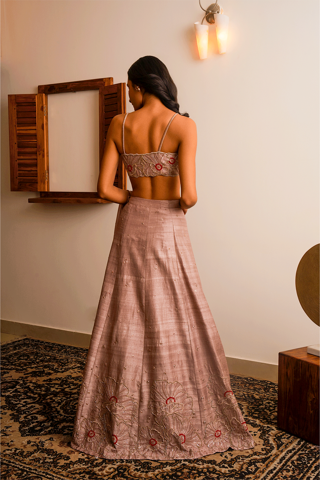 Taupe Lehanga Set