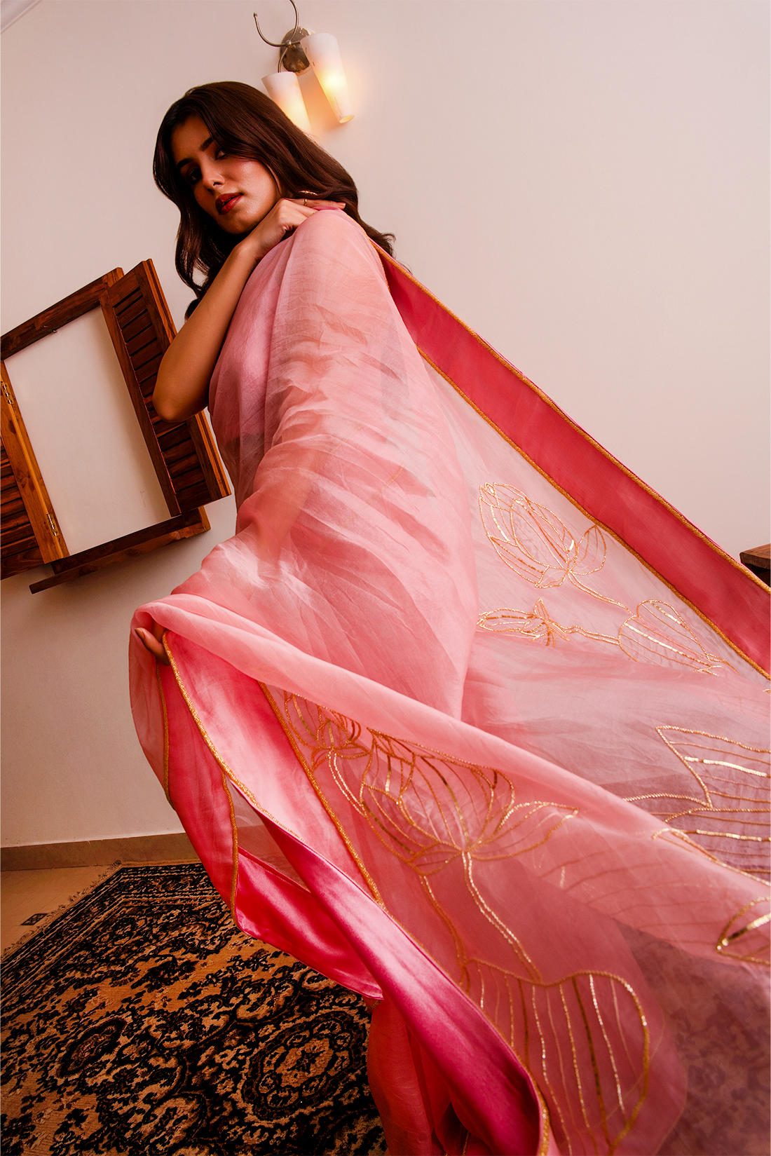 Blush Saree