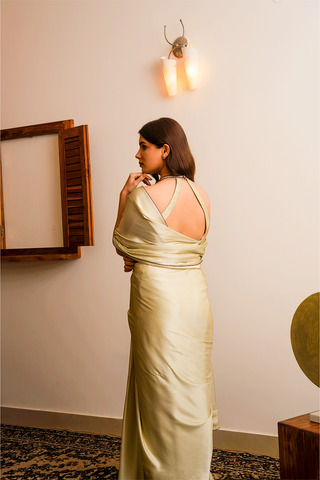 Green Raw Silk Saree