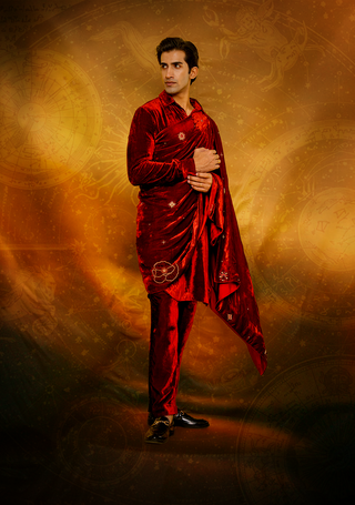 Scorpio Men Kurta Set + Dupatta