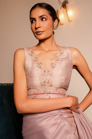 Beige Saree Blouse