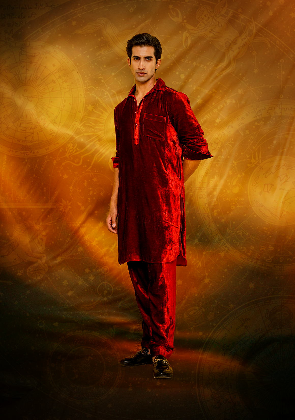 Scorpio Men Kurta Set with Dupatta