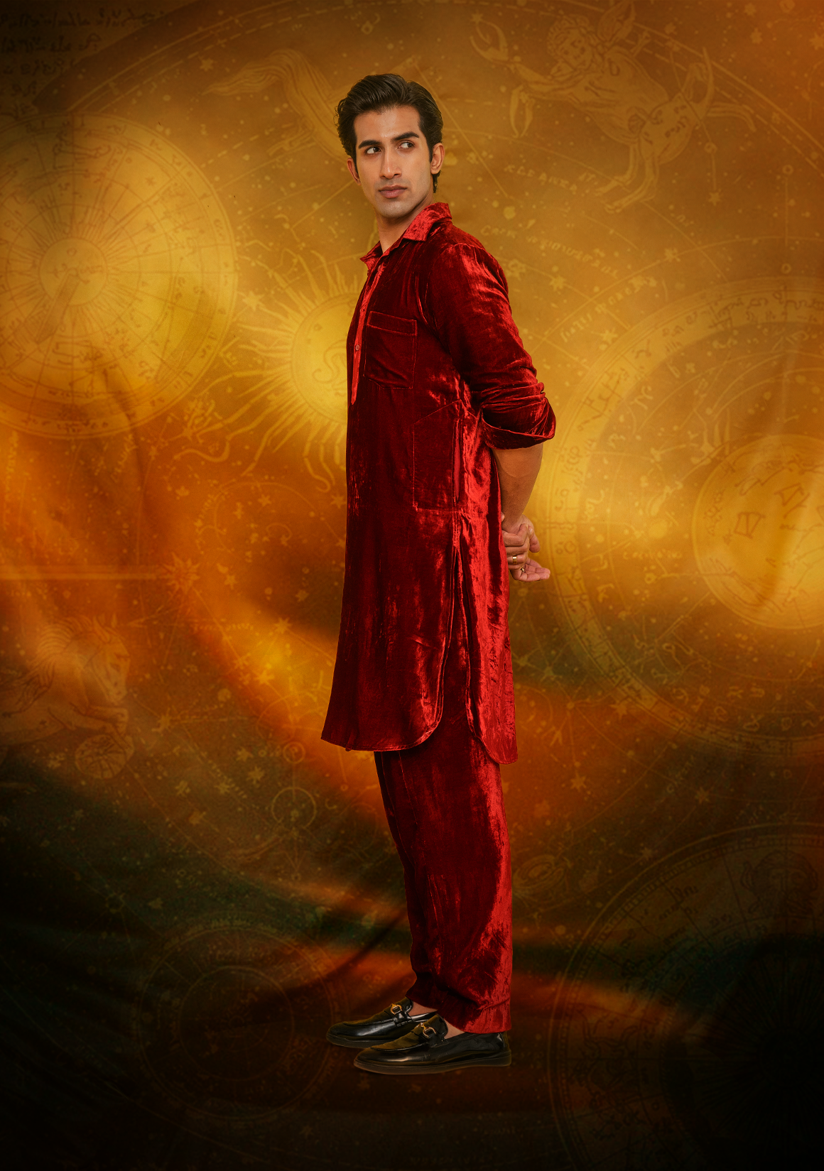 Scorpio Men Kurta Set with Dupatta