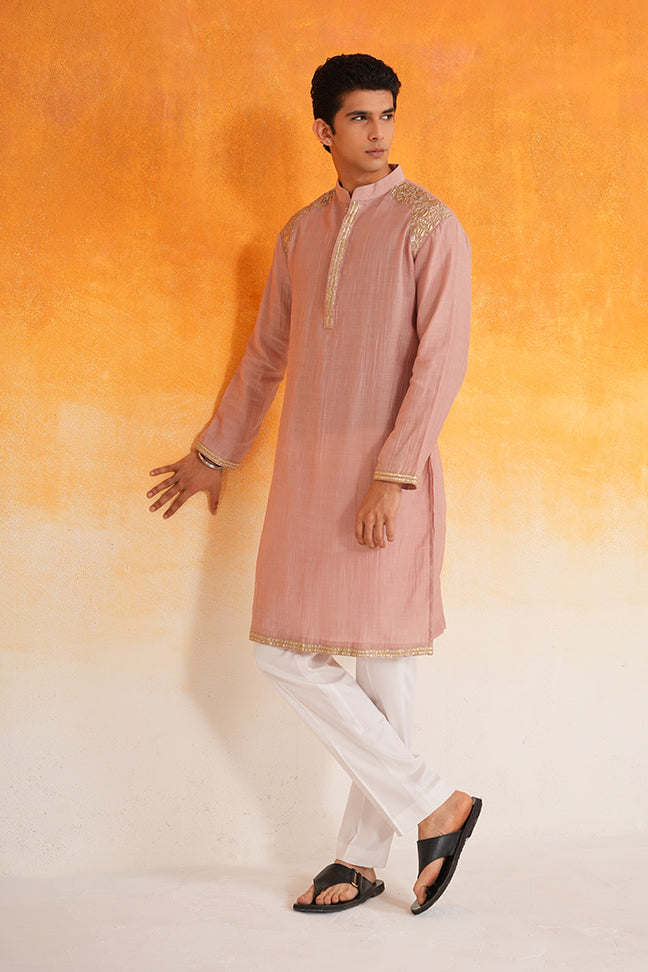 Dust Rose Men's Kurta